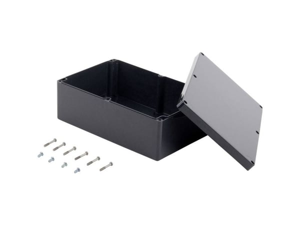 TRU COMPONENTS KST 2401 03240200.H industrikabinett 240 x 160 x 90 ABS skifergrå, 1 stk