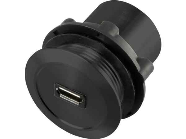 TRU COMPONENTS Micro USB-01-BK innbyggingsbøsning 2.0
