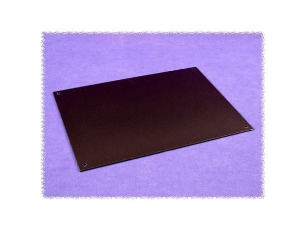 Hammond Electronics HW1310BKPL Asennuslevy (L x S x K) 298 x 222 x 2 mm Alumiini Musta 1 kpl