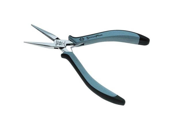 C.K Tools T3777D 150, Nåletang, Stål, Svart, Blå, 15 cm