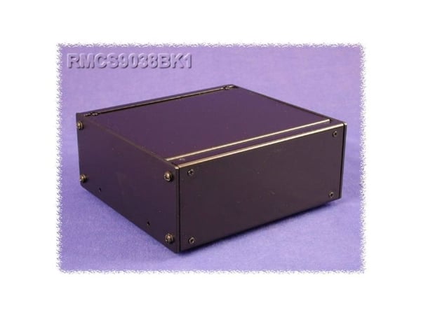 Hammond Electronics RMCS9058BK1 universal-kabinett 216 x 203 x 109 mm aluminium sort, 1 stk.
