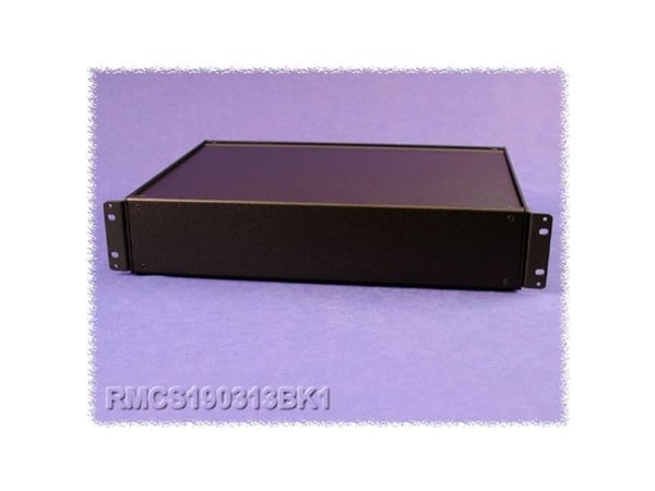 Hammond Electronics RMCS190513BK1 universalkabinett 432 x 330 x 109 mm aluminium sort - 1 stk
