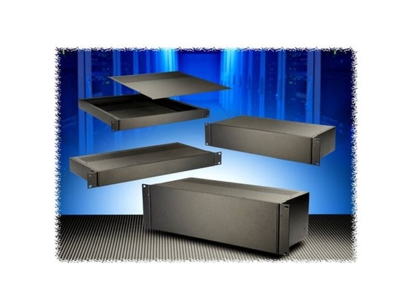 Hammond Electronics RM3U1908SBK universal-kabinett 203 x 421 x 133 aluminium svart 1 stk
