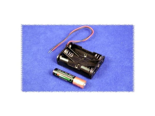 Hammond Electronics BH3AAW Batteriholder 3 x AA Plastic Sort 1 stk