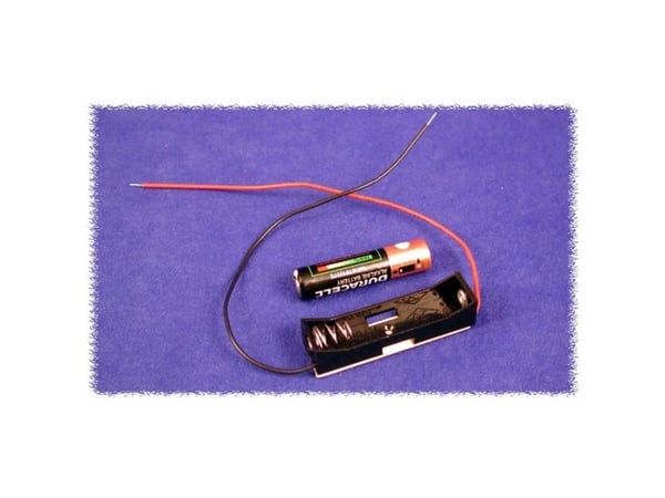 Hammond Electronics BH1AAAW batteriholder 1 x AAA plast svart 1 stk