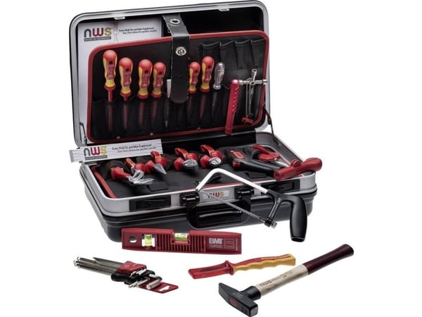 NWS 321K-24 elektriker verktøykoffert, med utstyr 24 deler (L x B x H) 470 x 360 x 180 mm