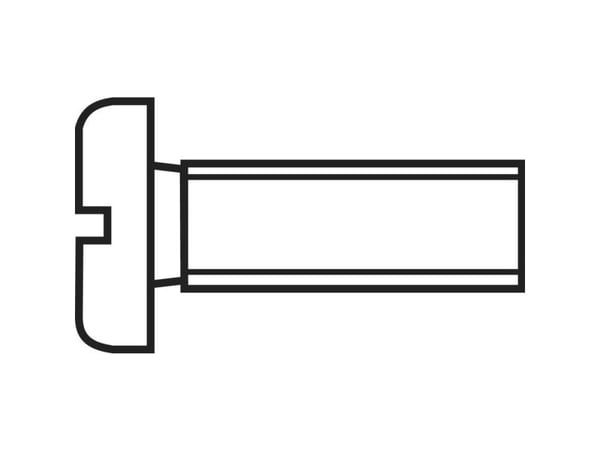TOOLCRAFT 814644 sylinderskrue M2 16 mm spor DIN 84 stål sinkbelagt 100 stk