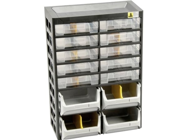 Allit 458140 lagermagasin VarioPlus Basic D 21 sort/grå/gul 1 stk