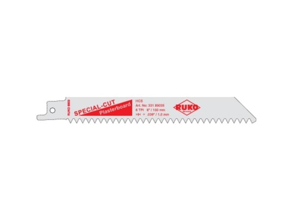 RUKO 33189035 sett med 5 stikksag-/bajonettsagblader, sagbladlengde 150 mm, 5 stk
