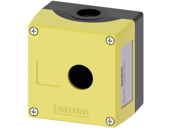Siemens 3SU1801-0AA00-0AB2 Tomt hus 1 installationspunkt (L x B x K) 85 x 85 x 64 mm Gul 1 stk