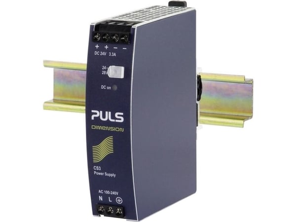 PULS DIMENSION CS3.241 Yläkiskovirtalähde, kytkentävirtalähde, DIN-virtalähde 24 V/DC 3,3 A 80 W (CS3.241)