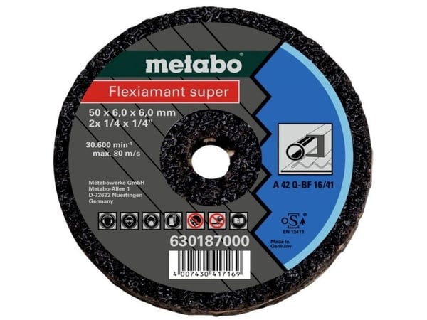 Metabo 630187000 skrubbeskive for frest 6 mm, 25 stk
