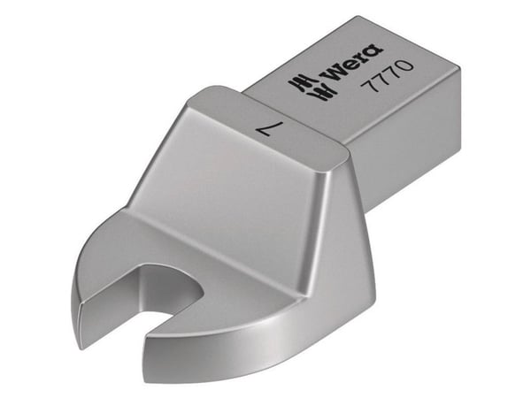 Wera 7770, Torque wrench end fitting, Sølv, 1 stykker, Chromium-Vanadium Steel (Cr-V)