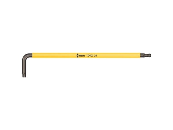 Wera 967 SPKXL, L-torx-nøkkel, T25, Gult, 154 mm, 27 mm, 1 stykker