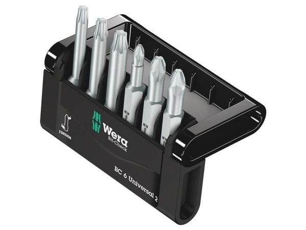 Wera Bit-Check, 6 stykker, firkant, 1, 2, 3, 1x # 1x50 mm 3x # 2x50 mm 2x # 3x50 mm