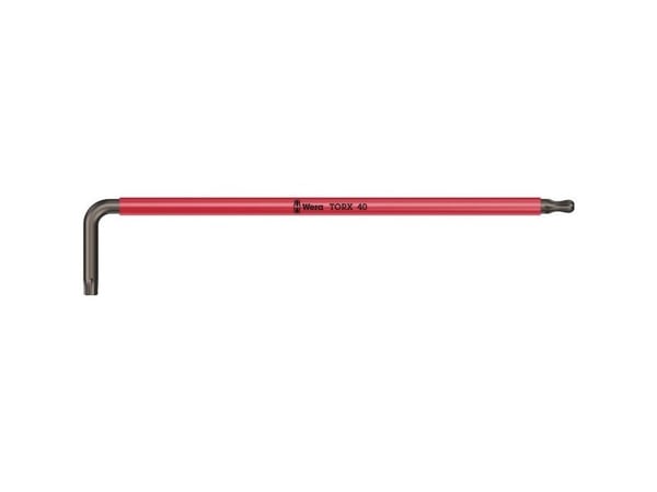 Wera 967 SPKXL, L-torx-nøkkel, T40, Rød, 224 mm, 42 mm, 1 stykker