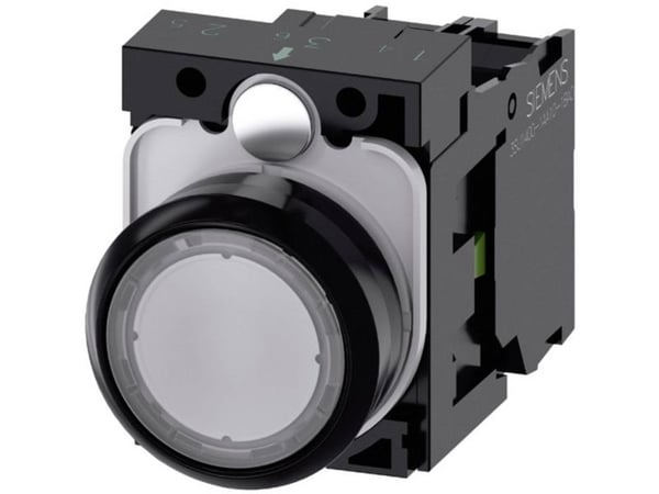 Siemens 3SU1102-0AB70-1BA0, Muovi, Musta, Läpikuultava, 320 V, 30 mm, 60,7 mm, 40 mm