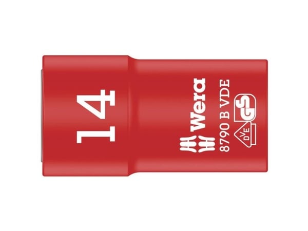 Wera 05004958001, Stikkontakt, 3/8", Metrisk, 1 hoder, 14 mm, 4,6 cm