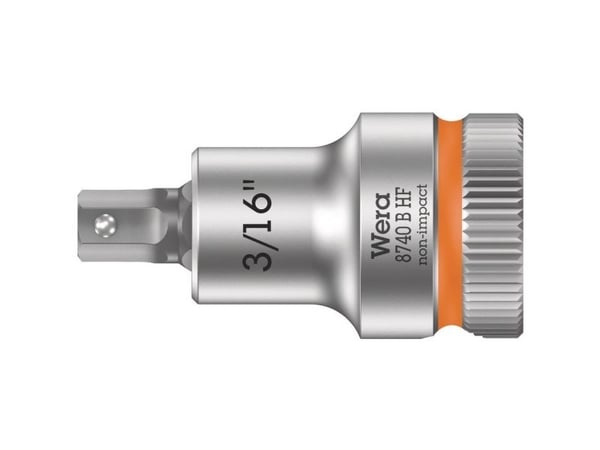 Wera 05003085001, Stikkontakt, 3/8", Imperisk, 1 hoder, 3/16", Kromvanadiumstål