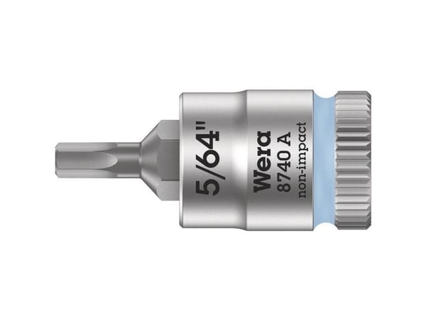 Wera 8740 A, Chromium-Vanadium Steel (Cr-V), 127 / 64 mm (5 / 64"), Sekskanttange, 6,35 mm (0.25"), 1 stykker, Tsjekkisk Republikk