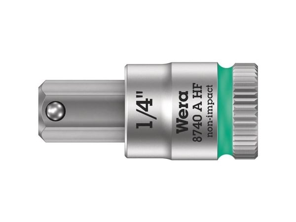 Wera 05003388001, Stikkontakt, 1/4", Imperisk, 1 hoder, 1/4", Kromvanadiumstål