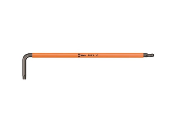 Wera 967 SPKXL, L-torx-nøkkel, T30, Oransje, 195 mm, 37 mm, 1 stykker