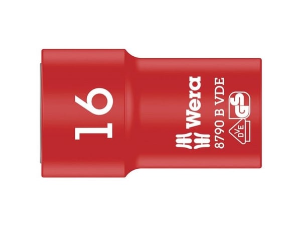 Wera 05004960001, Stikkontakt, 3/8", Metrisk, 1 hoder, 16 mm, 4,6 cm
