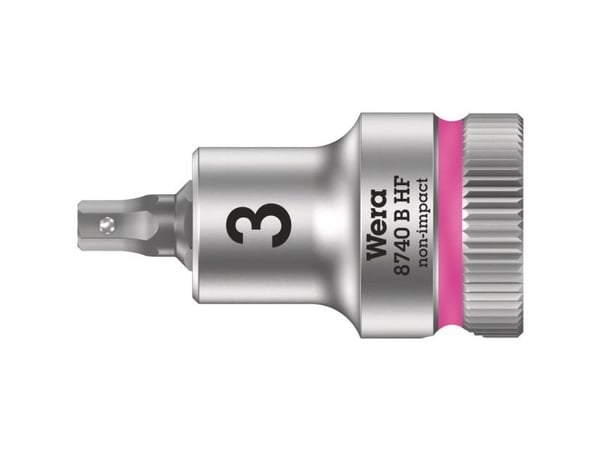 Wera 05003030001, Stikkontakt, 3/8", Metrisk, 1 hoder, 3 mm, Kromvanadiumstål