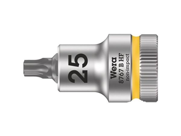 Wera 05003062001, Stikkontakt, 3/8", 1 hoder, T25, Kromvanadiumstål, Kromfarget