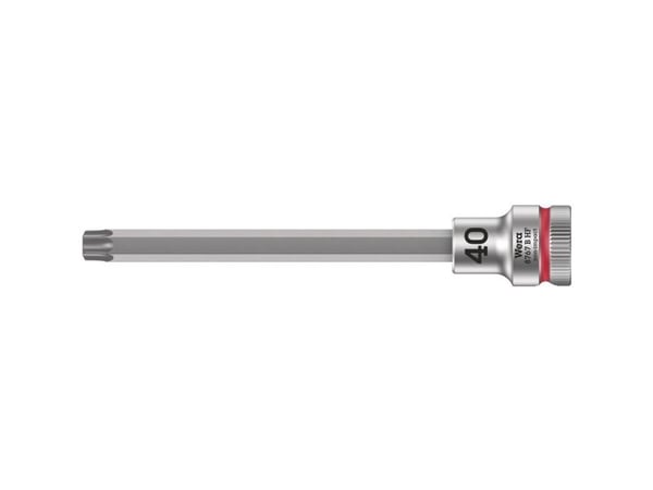 Wera 05003069001, Stikkontakt, 3/8", 1 hoder, T40, Kromvanadiumstål, Kromfarget