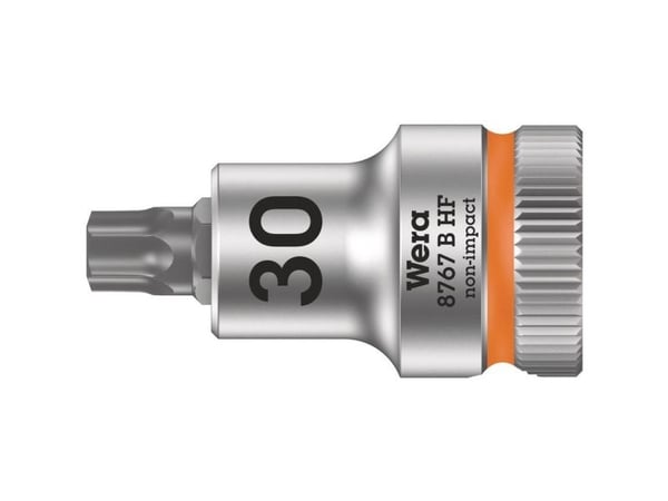 Wera 05003066001, Stikkontakt, 3/8", 1 hoder, T30, Kromvanadiumstål, Kromfarget
