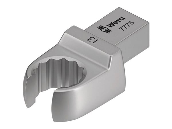 Wera 7775, Torque wrench end fitting, Sølv, 1 stykker, Chromium-Vanadium Steel (Cr-V)