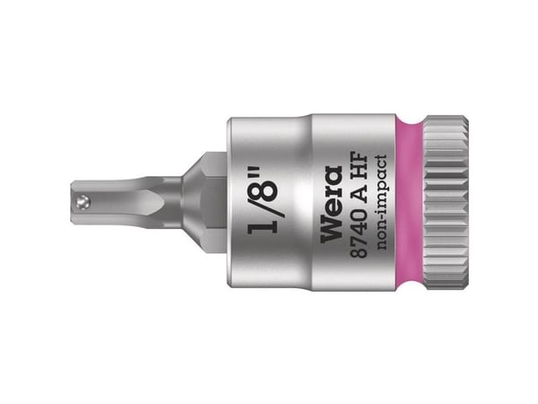 Wera 05003383001, Stikkontakt, 1/4", Imperisk, 1 hoder, 1/8", Kromvanadiumstål