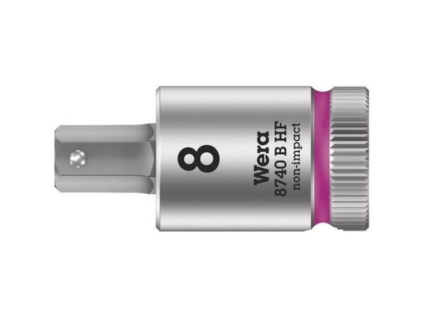 Wera 05003039001, Stikkontakt, 3/8", Metrisk, 1 hoder, 8 mm, Kromvanadiumstål