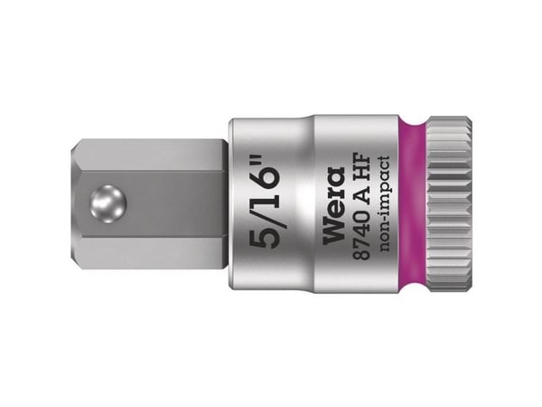 Wera 05003389001, Stikkontakt, 1/4", Imperisk, 1 hoder, 5/16", Kromvanadiumstål