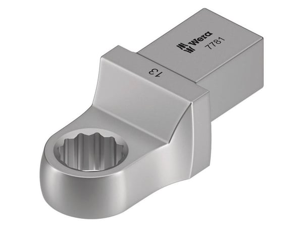 Wera 7781, Torque wrench end fitting, Sølv, 17 mm, 1 stykker, Chromium-Vanadium Steel (Cr-V), 2,8 cm