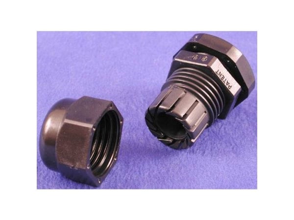 Hammond Electronics 1427CG13 Rengasliitäntä-halkaisija (max.) 12 mm Polyamidi Musta 1 kpl