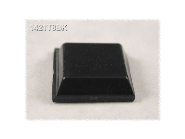 Hammond Electronics 1421T8BK Selvklebende, rund svart (Ø x H) 12,1 mm x 3,1 mm 24 stk