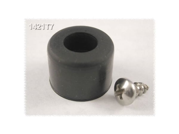 Hammond Electronics 1421T7 Chassisbase Selvklebende, rund, svart (Ø x H) 19 mm x 12,7 mm 24 stk