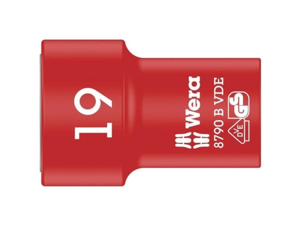 Wera 8790 B 19, Stikkontakt, 3/8", Imperisk, 1 hoder, 46 mm