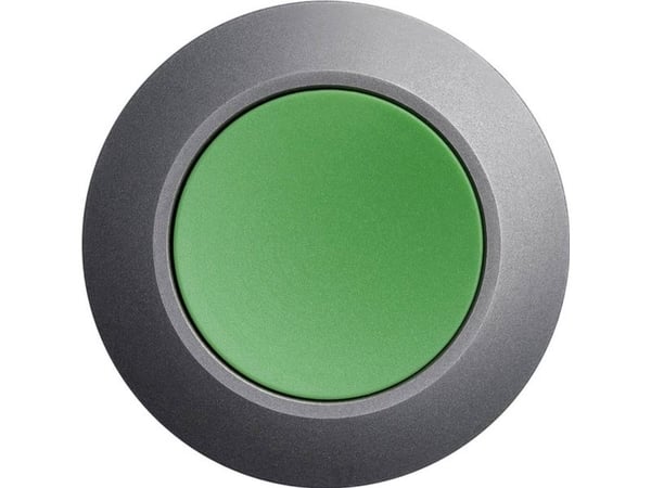 Siemens 3SU1060-0JB40-0AA0 Tryckknapp Frontring av metall, kontrollvred platt Grön 1 st