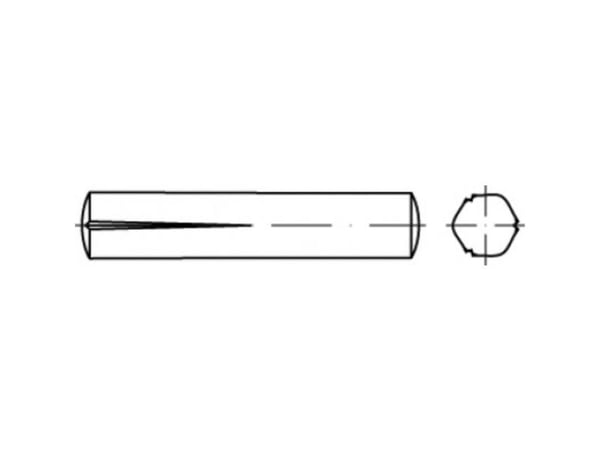 TOOLCRAFT TO-5438610 spiker 3 mm stål, 250 stk