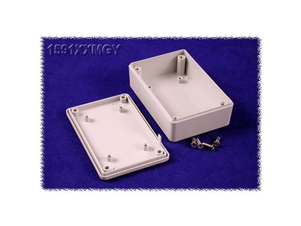 Hammond Electronics 1591XXMGY universal-kapsling 85 x 56 x 25 ABS grå, 1 stk