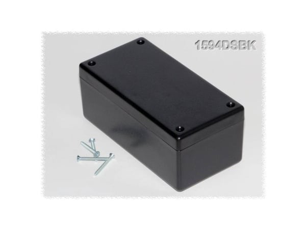 Hammond Electronics 1594DSBK universal-kapsling 131 x 66 x 55 ABS svart 1 stk