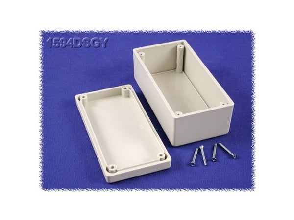Hammond Electronics 1594DSGY universal-kabinet 131 x 66 x 55 ABS grå