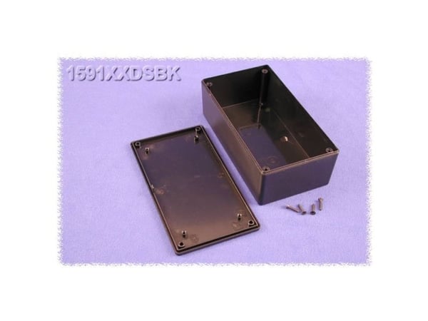 Hammond Electronics 1591XXDSBK Universalkabinet 152 x 82 x 51 ABS Sort 1 stk