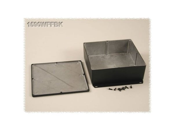 Hammond Electronics 1590WFFBK universal-kapsling 187.5 x 187.5 x 67 aluminium sort 1 stk