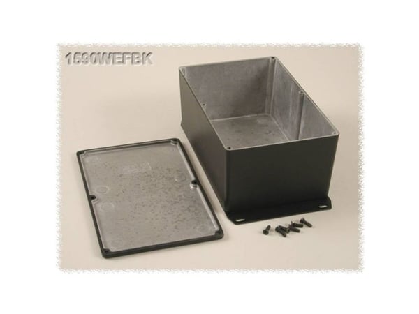 Hammond Electronics 1590WEFBK universalkabinett 187,5 x 119,5 x 82 mm aluminium sort 1 stk