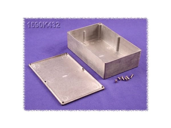 Hammond Electronics 1590K432 Yleiskotelo 188 x 120 x 56 Sinkki Luonnonväri 1 kpl