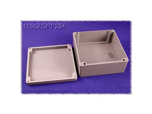 Hammond Electronics 1590ZGRP234 universalkabinett 255 x 250 x 120 polyester grå (1 stk.)